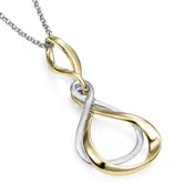 Bicolor Sterling Silver Venice Pendant with 18K Gold Vermeil