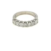 14KT White Gold Diamond Band — Joe Marche By the Sea