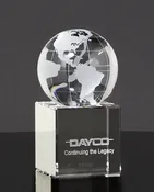 Crystal Cube Globe Award N11