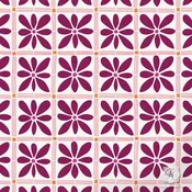 African Flower Craft Stencil