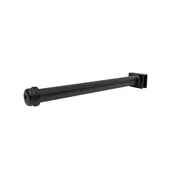 12" Black Pipe Rectangular Tubing Faceout