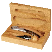Bamboo 2-Piece Wine Tool Set