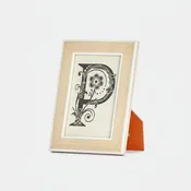 Aberdeen Frame Beige and White
