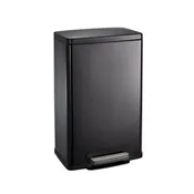 13 Gallon Stainless Steel Step Can with Soft Closing Lid - Charcoal Gray