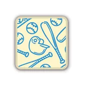 Baseball Print Chocolate Cake Decoration