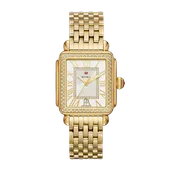 Michele Deco Madison 18K Gold Diamond Watch