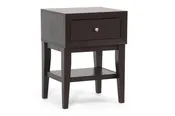 Accent Nightstand in Dark Brown Engineered Wood bxi4360-86