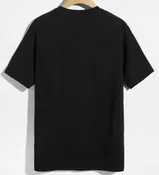 Black sorry printed t-shirt