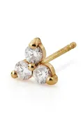 14K Diamond Trio Stud