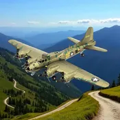 B-17 Flying Fortress Bomber 3D Metal Model Kit