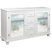 Aruba Cabinet, White with Optional Insert Panel