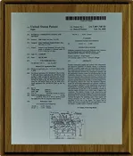12" x 14" Basic Patent Plaque (Silver Plate)