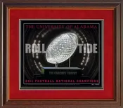 “2011 BCS Crystal Trophy” framed print