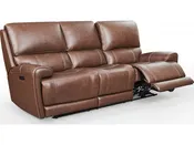 PLEASANT HOME COLLECTION HIGHLAND LEATHER POWER SOFA EHZ1564