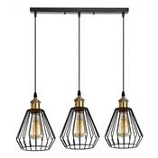3 Cage Black E26 Pendant Light ~1045