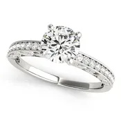 14K Antique Style Vintage Engagement Ring