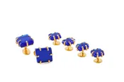 Cobalt Blue Cufflinks and Studs