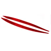 For VW Golf 7 GTI MK7 2014-19 Red Carbon Fiber Headlight Eyebrow Sticker Trim