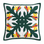 12" Hawaiian Quilt Pillow Slip - Bird of Paradise