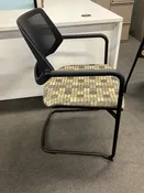Steelcase qivi mesh back stacking sled chair — office solutions made easy
