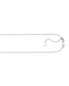10K White Gold 22 Inches Adjustable Wheat Chain