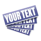 Text Custom Stickers