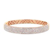 Rose Gold Diamond Bangle