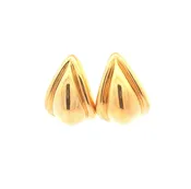 14K Gold Electro Formed Half Hoop Earrings