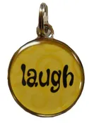 Ganz Round Laugh Charm Keyring Bracelet Necklace