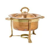 4 Qt. Round Copper Chafers — PREMIERE PARTY RENTS