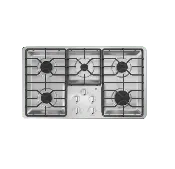 GE 36 in. Gas Cooktop in Stainless Steel with 5 Burners including Power Boil Burners