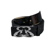Ethicrace Platinum Embossed Leather Belt
