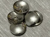 1 1/4″ Domed German Silver Metal Button