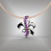 Fleur-de-lis style pendant