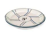 3f, Blue/Silver Porcelain Absinthe Coaster/Saucer