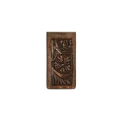 3D Floral Embossed Front Money Clip - D250013102