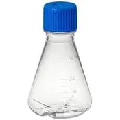 Baffled Bottom Erlenmeyer Flasks, 250mL, PC, Sterile, Cs/12