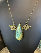 SERPENT STONE NECKLACE — JOHNNIE Q