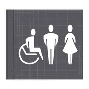 AC Hotel Restroom Flag Sign