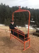 3-Person Mt. Top Ski Chairlift Bench