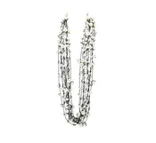 5-Strand Faux Pearls on Leatherette Necklace