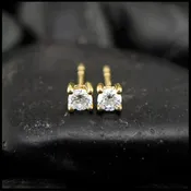 1/4 Carat Lab Diamond Post Earrings in 14K Gold