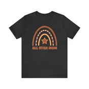 All Star Mom Rainbow T-Shirt | Love Ya Mom Tee |  Bella Canvas 3001 Unisex |  Mother Short Sleeve Tshirt