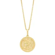 14k Italian Gold St. Christopher Medal Necklace -FRK085859Y22