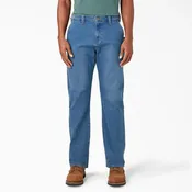 Dickies FLEX Regular Fit Carpenter Utility Jeans- Light Denim Wash-DU601