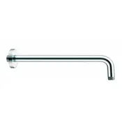 Aquamoon 15" Shower arm Wall Round Brush Nickel with Flange