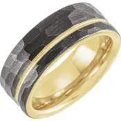 Bold Men’s Tungsten Comfort-Fit Flat Band Ring