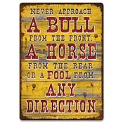 A Bull Tin Sign