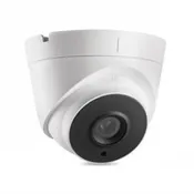 5MP HD TVI Advanced EXIR Armored Dome Camera, White/Black Face