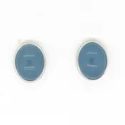 Aquamarine Cabochon Earrings